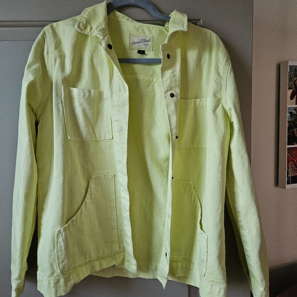 Neon jean jacket